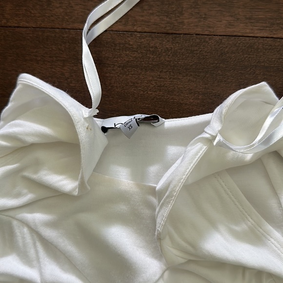 Bebe Bandage Bodycon White Dress XS - Picture 6 of 6